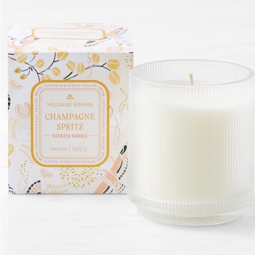 NWT Williams Sonoma Champagne Spritz Candle